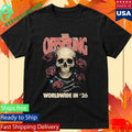 Offspring Rose Skull 2026 Tour Shirt