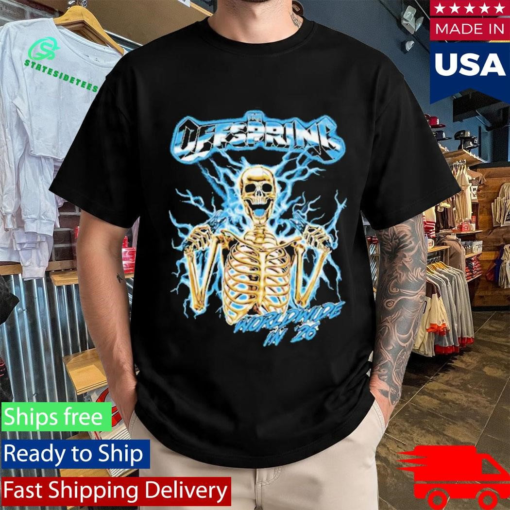Offspring Spark Plug Skeleton 2026 Tour Shirt