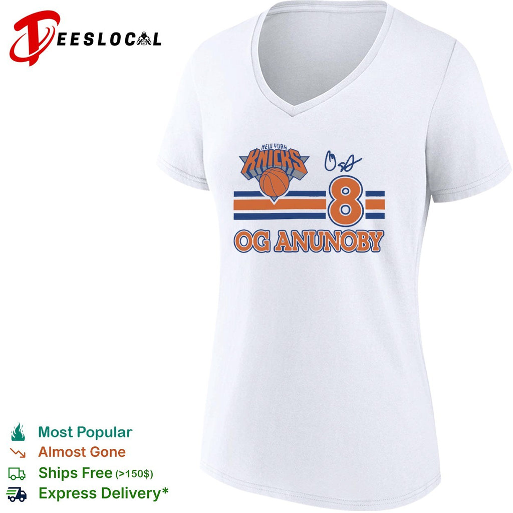 Og Anunoby New York Knicks 8 signature logo Shirt