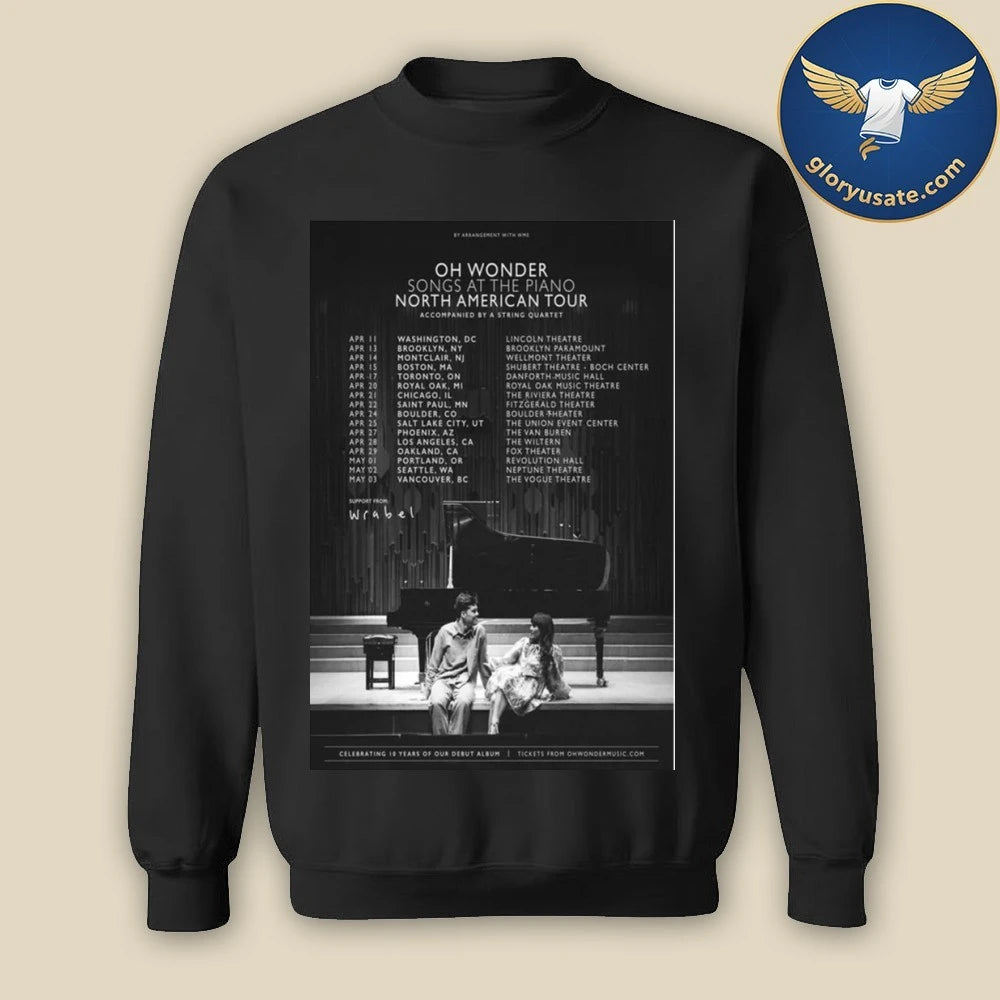 Oh Wonder North America Tour 2026 Poster Shirt