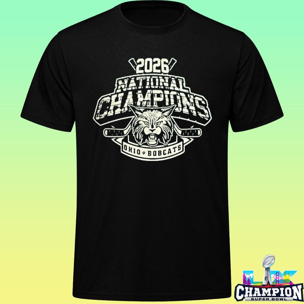 Ohio Bobcat Hockey 2026 National Champions Acha Mens Division One Shirt