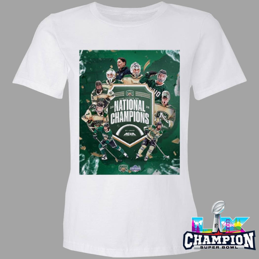 Ohio Bobcat Hockey Acha Men’s Division 1 National Champions Shirt