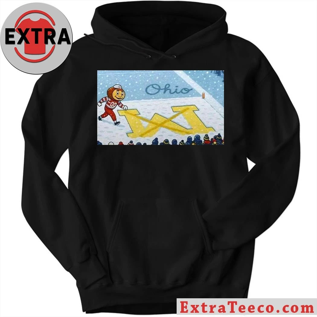 Ohio State Brutus Snow Erase The M New T-Shirt