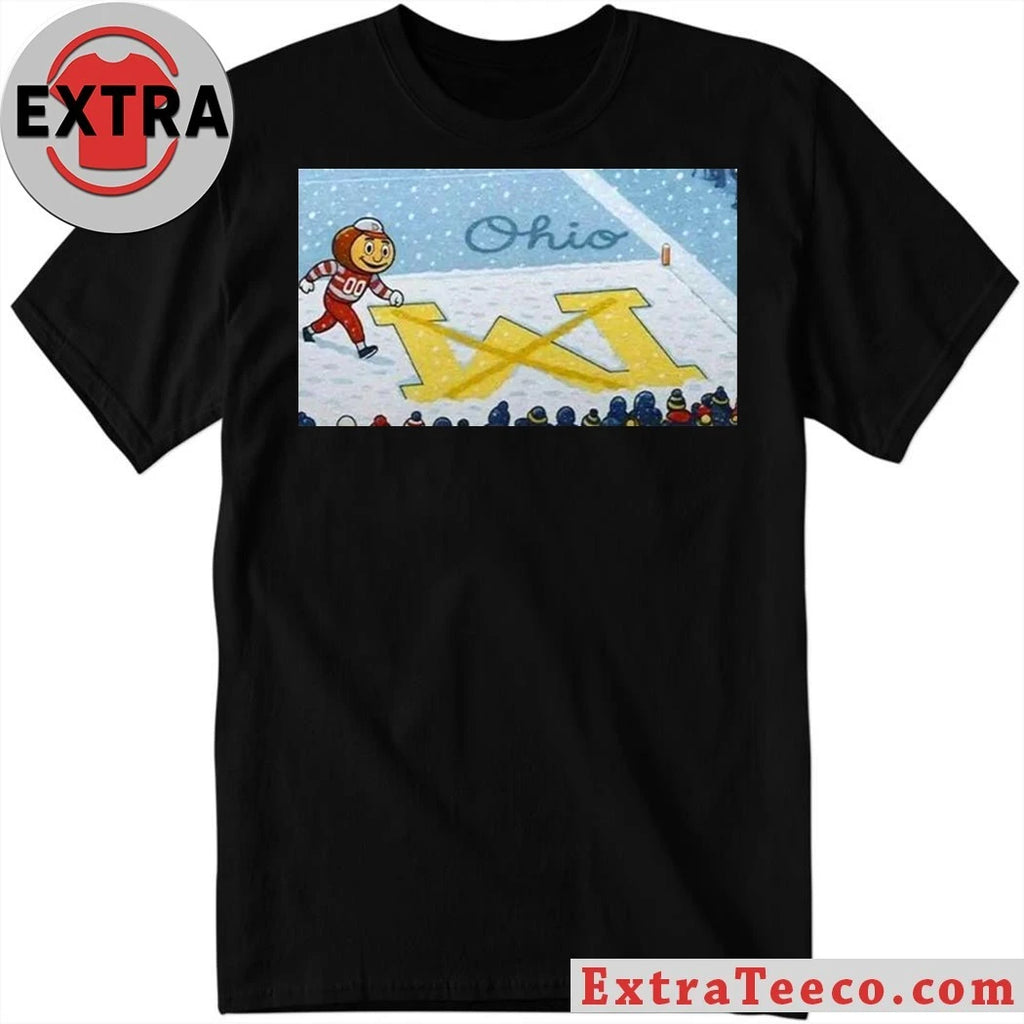 Ohio State Brutus Snow Erase The M New T-Shirt