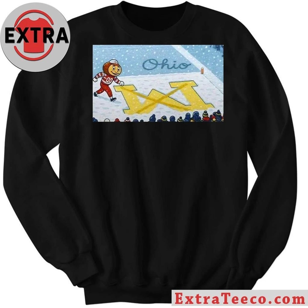 Ohio State Brutus Snow Erase The M New T-Shirt
