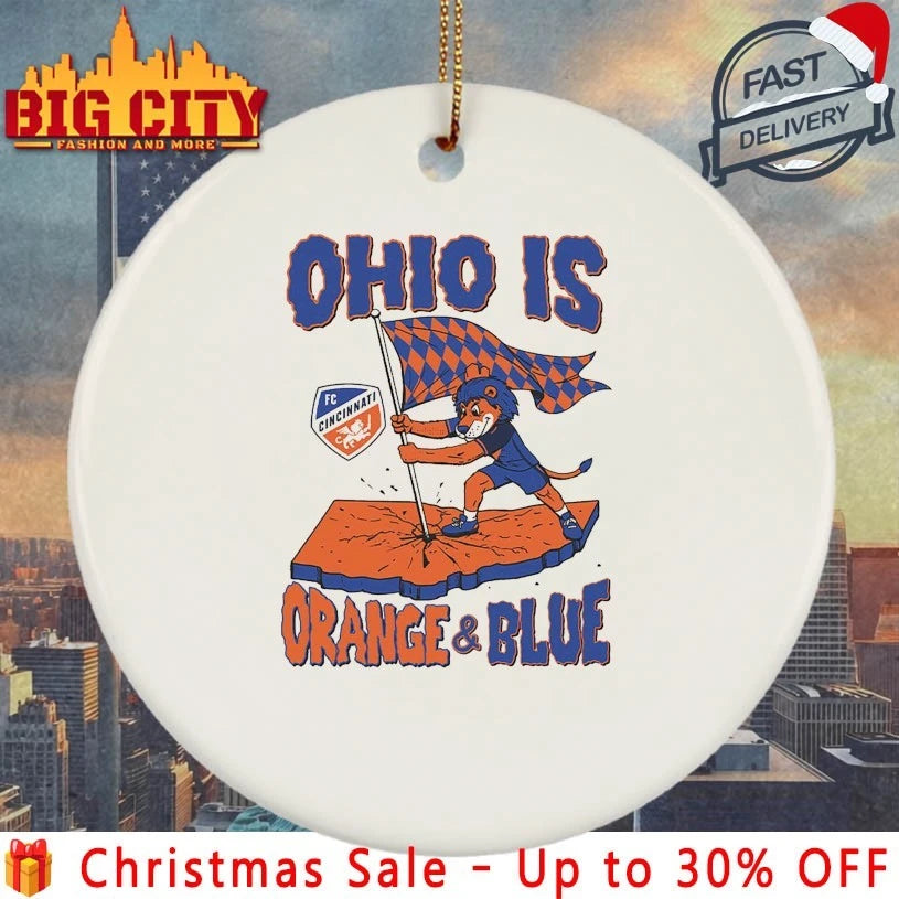 Ohio is Orange &amp; Blue FC Cincinnati Mascot Shirt