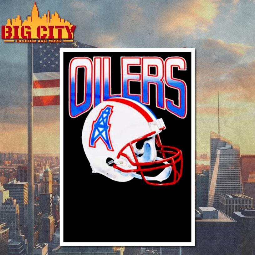 Oilers Football Gradient Helmet Shirt