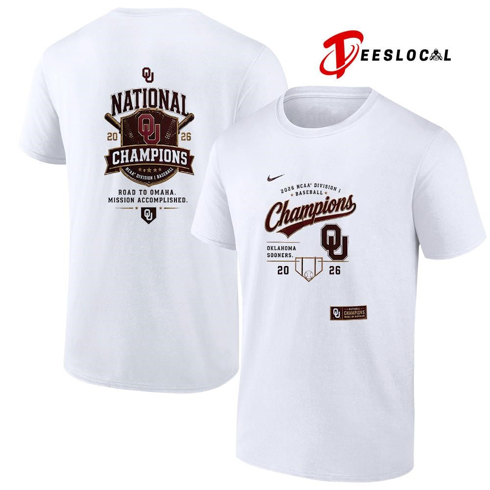 Oklahoma Baseball National Champions road to Omaha mission accomplished shirt