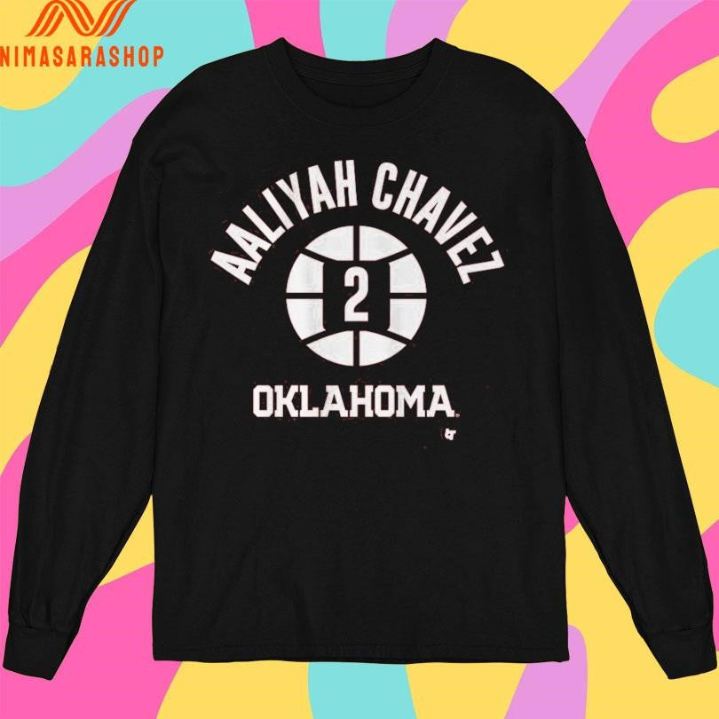 Oklahoma Basketball Aaliyah Chavez Name Number Ball 2 Shirts