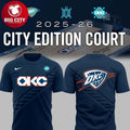 Oklahoma City Thunder 2025-26 City Edition Court Two Sided Shirt