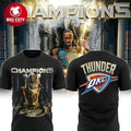 Oklahoma City Thunder 2025 NBA CHAMPIONS MVP Two Sided Shirt