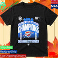 Oklahoma City Thunder 2026 NBA Northwest Division Champions Locker Room T-Shirt