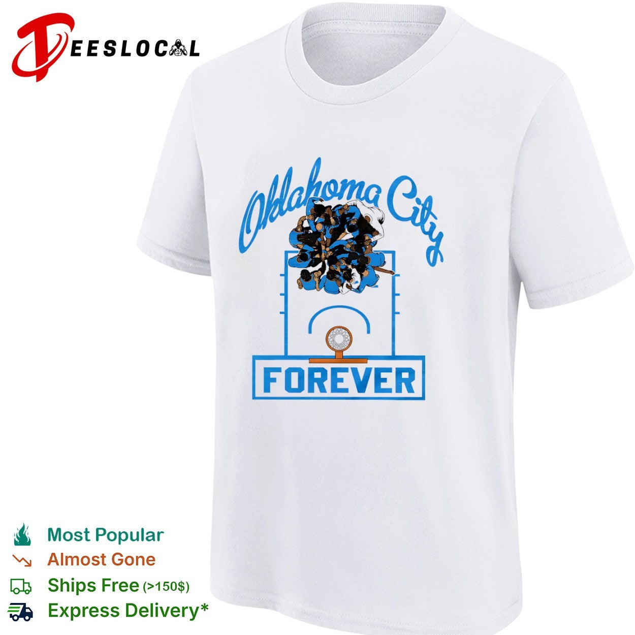 Oklahoma City Thunder Basketball Team Oklahoma City Forever Player Huddle shirt