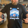 Oklahoma City Thunder Black 2026 2026 Northwest Division Champions Locker Room T-Shirt
