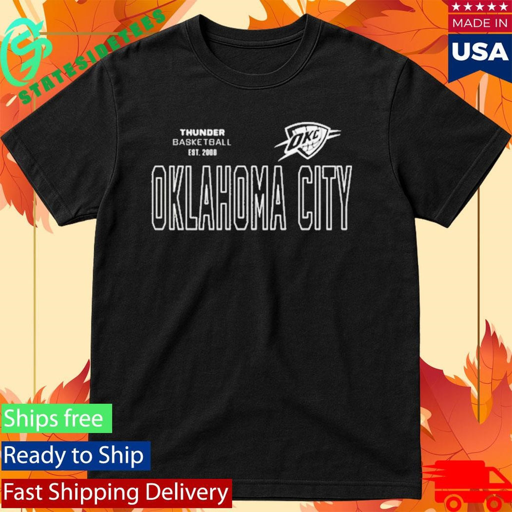 Oklahoma City Thunder Thunder Sportiqe Drake Tonal Shirt
