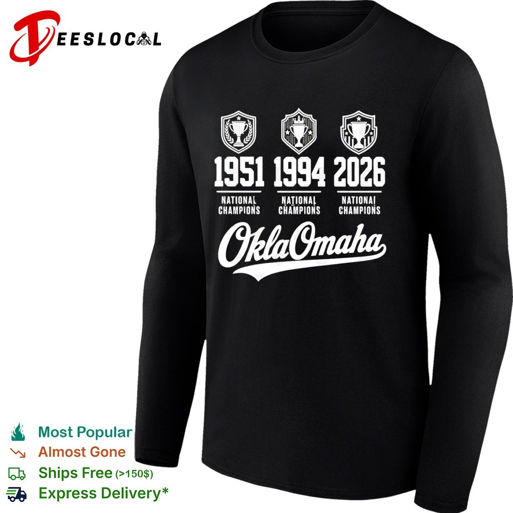 Oklahoma Sooners 1951 1994 2026 National Champions OklaOmaha College Baseball shirt