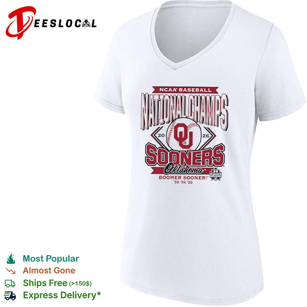 Oklahoma Sooners 2026 NCAA Baseball National Champs Boomer Sooner shirt