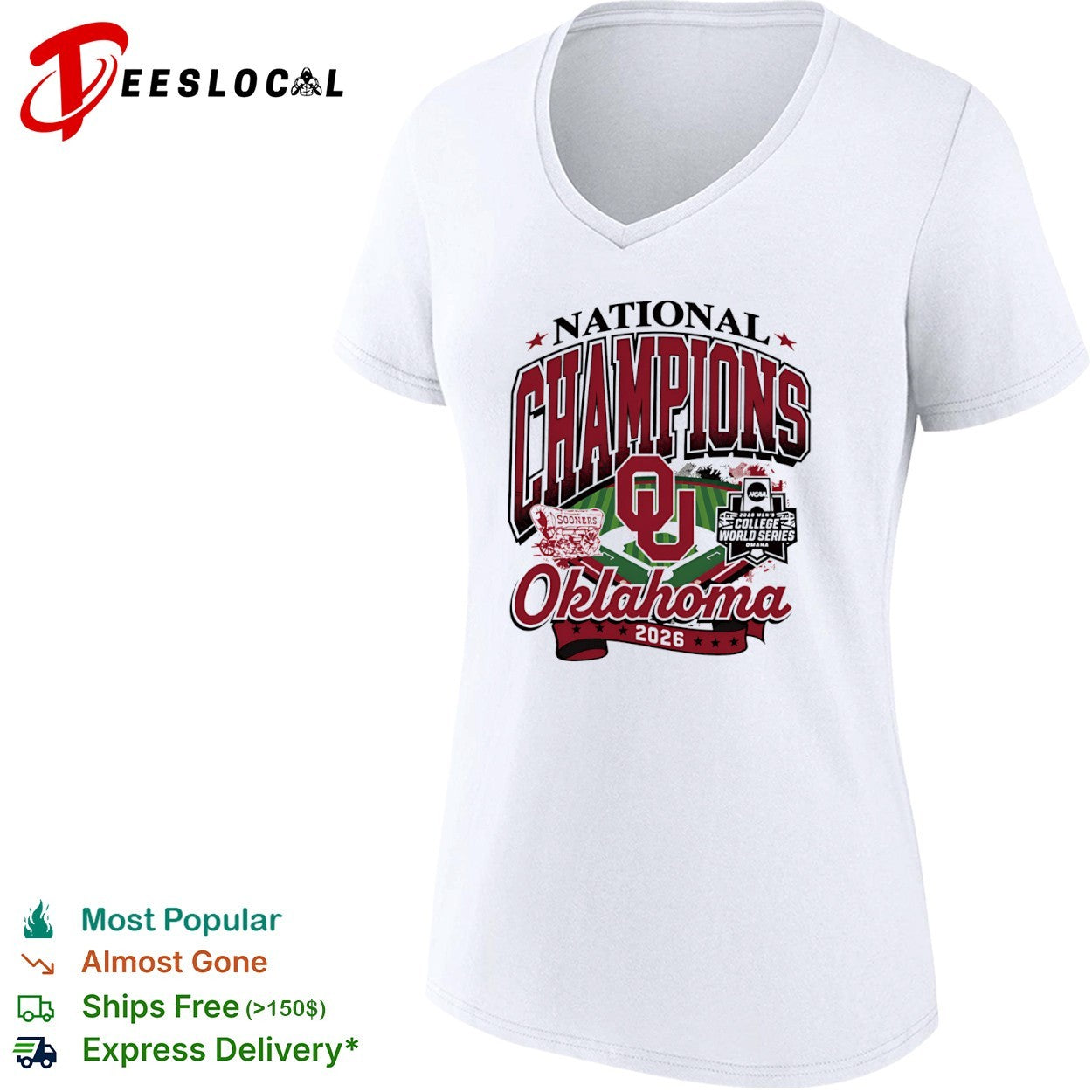 Oklahoma Sooners 2026 national champions stadium shirt