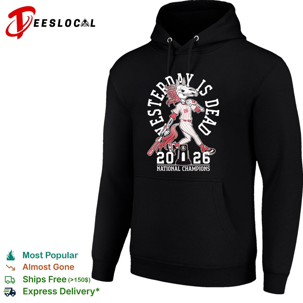 Oklahoma Sooners Barstool Sports yesterday is dead 2026 national champions horse skeleton shirt