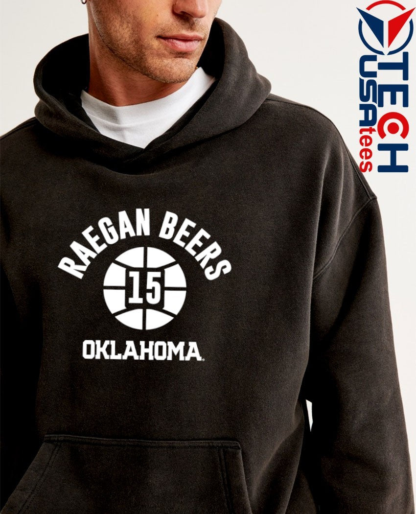 Oklahoma Sooners Basketball Raegan Beers #15 name number ball shirt