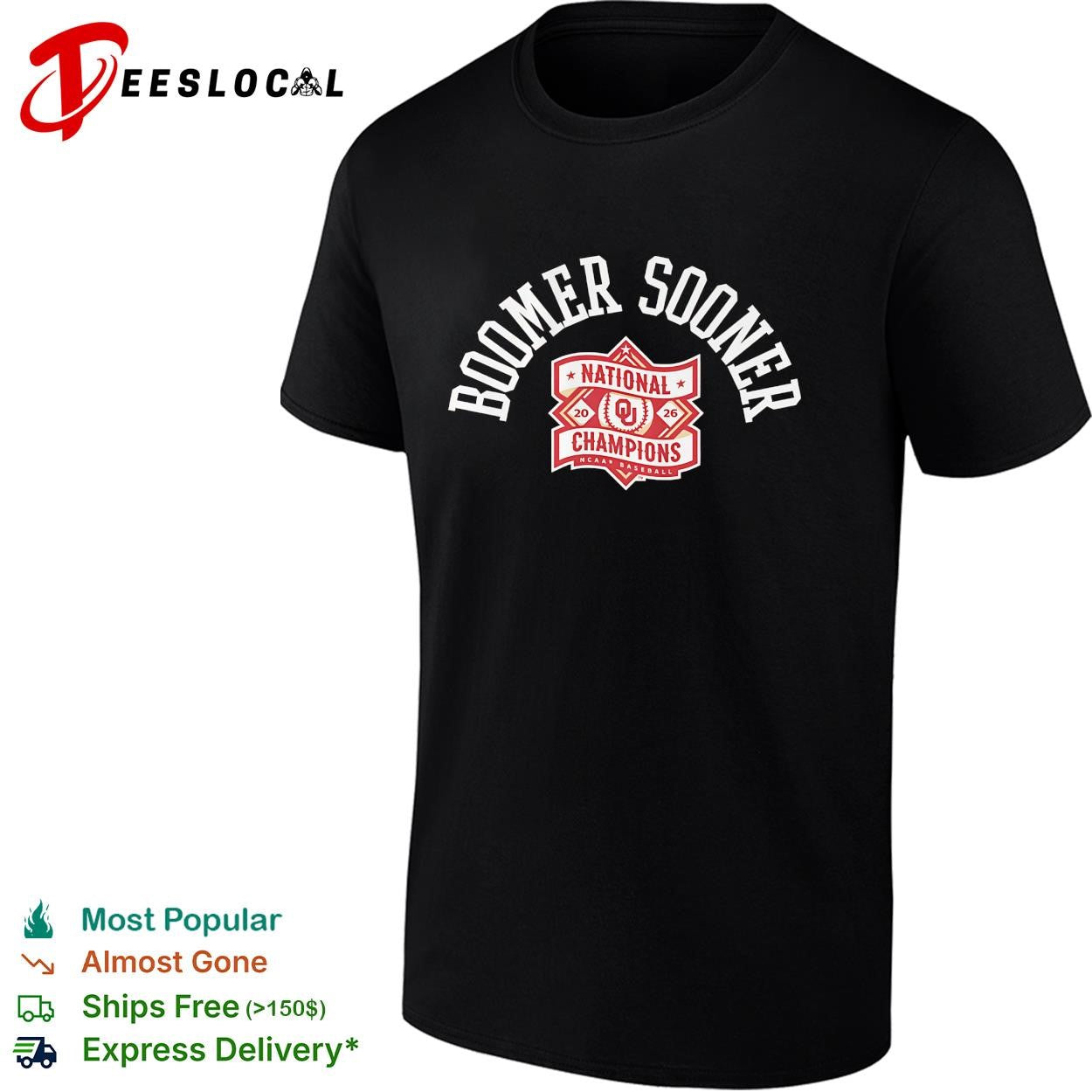 Oklahoma Sooners Boomer Sooner Oklahoma national champions shirt