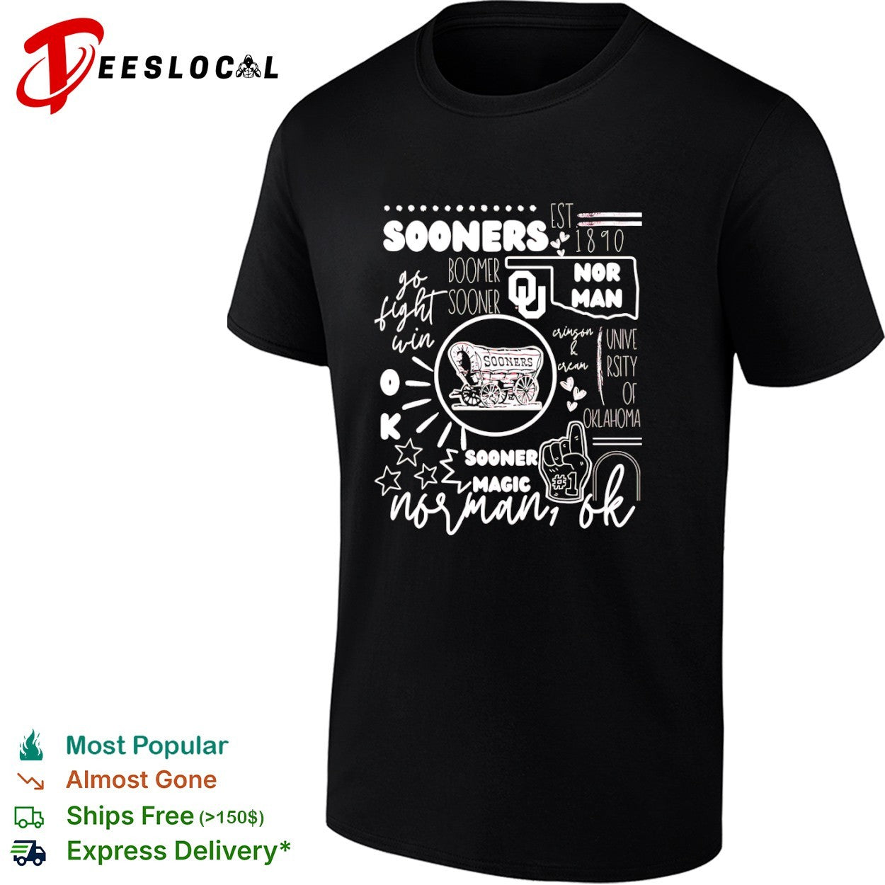Oklahoma Sooners Boomer wagon Norman ok shirt