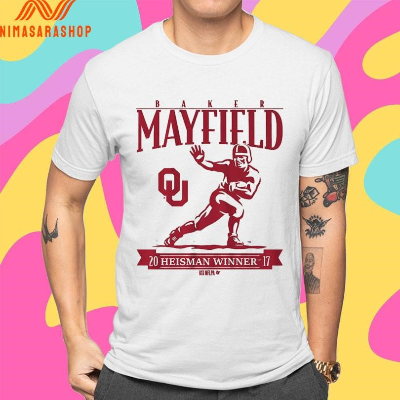 Oklahoma Sooners Football Baker Mayfield Heisman Trophy 2017 Shirts
