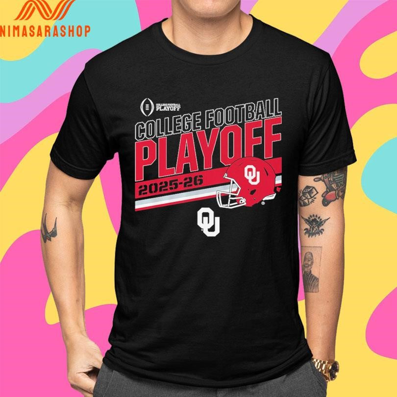 Oklahoma Sooners Football College Football Playoff 2025-2026 Stripe Shirts