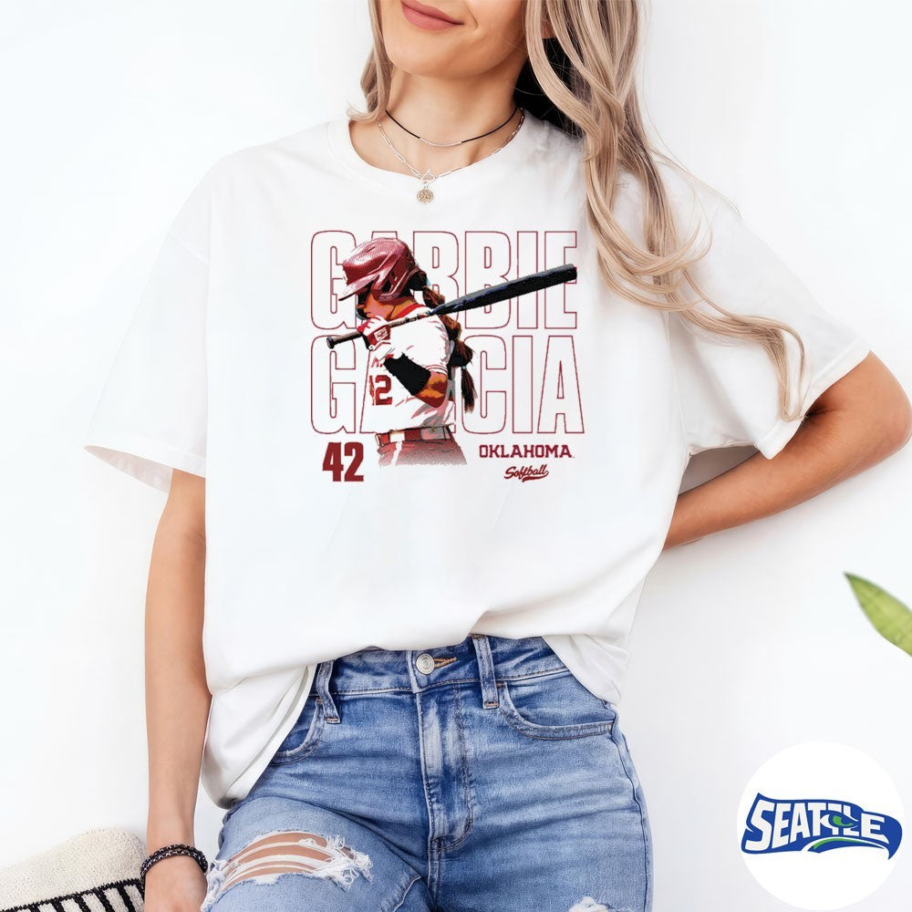 Oklahoma Sooners NCAA Softball 2026 Gabriella Garcia 42 Collage shirt