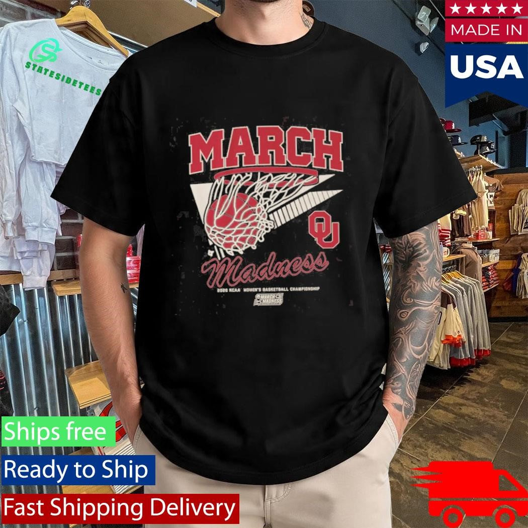 Oklahoma Sooners WBB 2026 March Madness Retro Swish Shirt