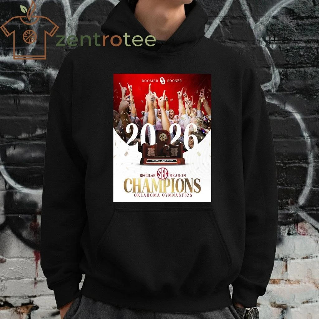 Oklahoma Sooners Women’s Gymnastics 2026 SEC Regular Season Champions tee