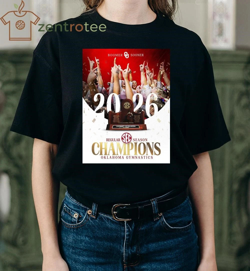 Oklahoma Sooners Women’s Gymnastics 2026 SEC Regular Season Champions tee