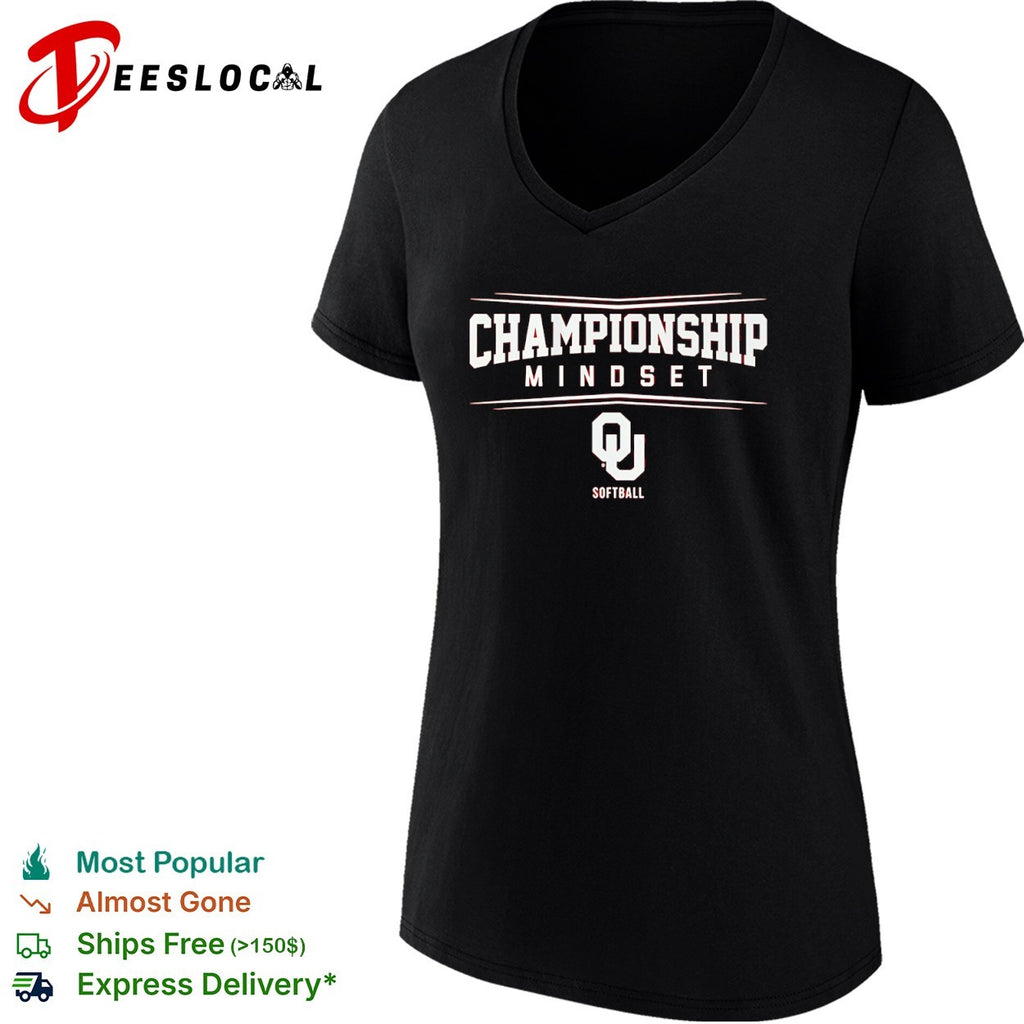 Oklahoma Sooners championship mindset OU softball logo shirt