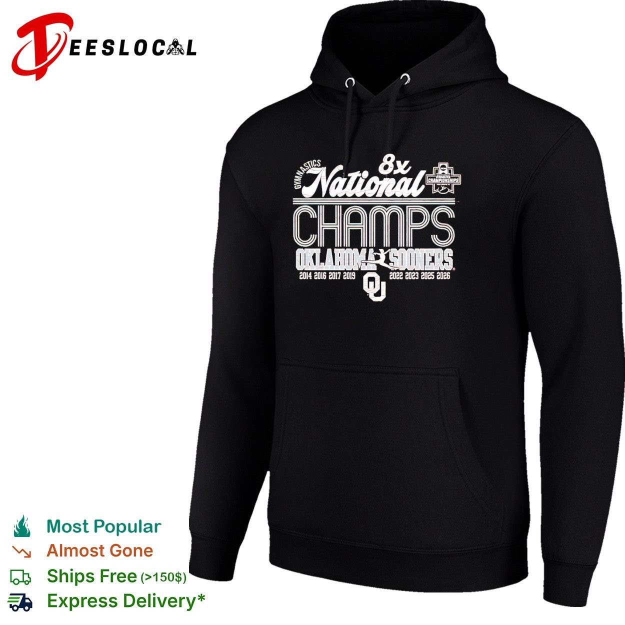 Oklahoma Sooners gymnastics National Champs 2026 shirt
