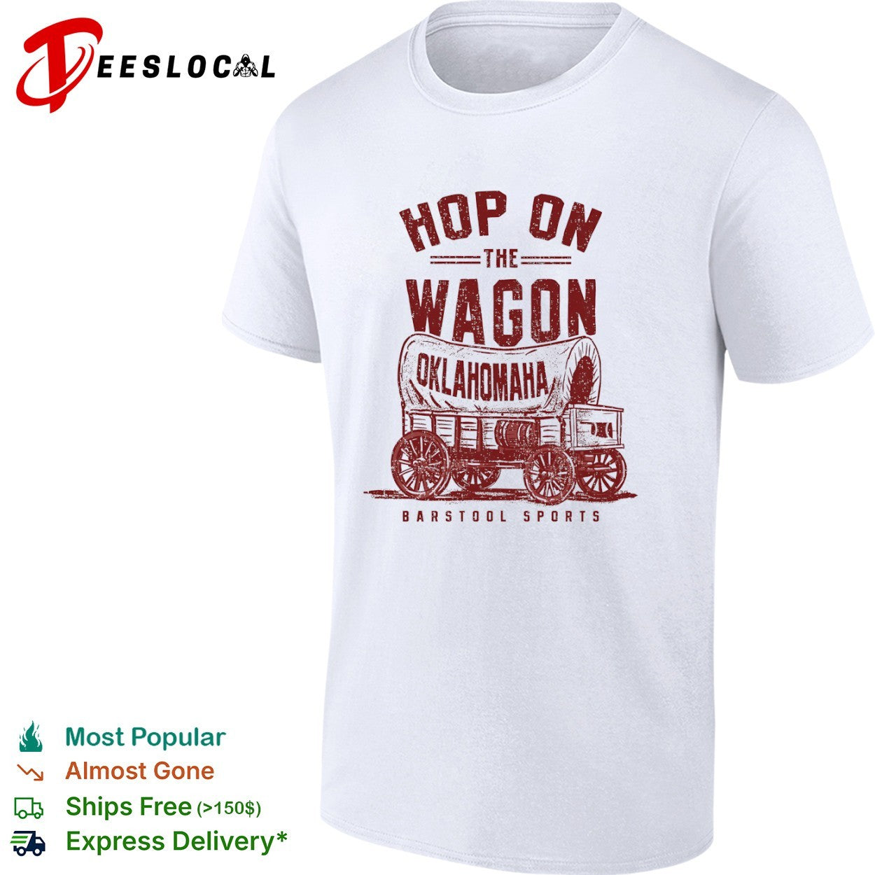Oklahoma Sooners hop on the wagon vintage shirt