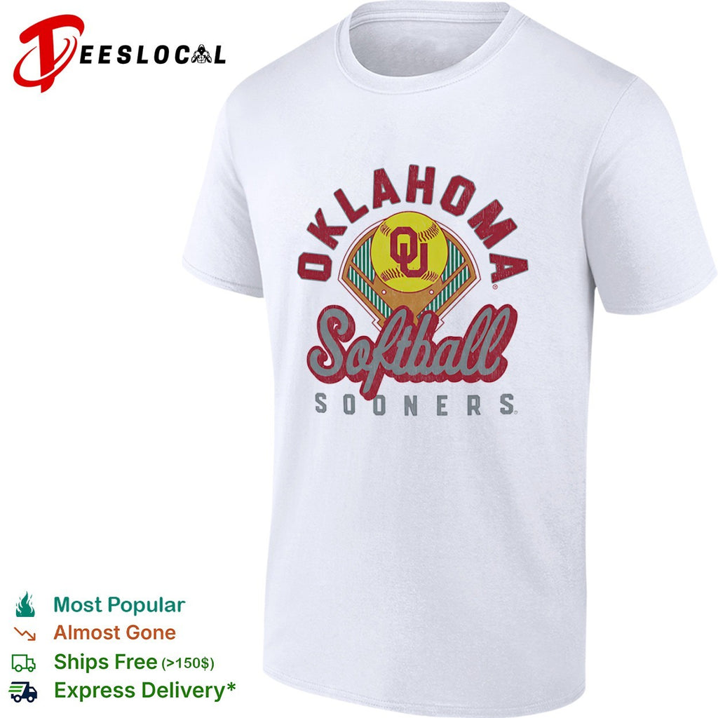 Oklahoma Sooners softball baseball field logo shirt