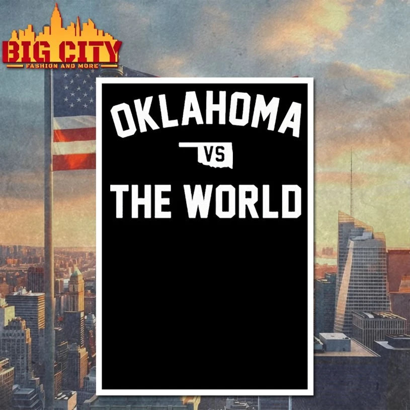 Oklahoma vs the world Map shirt