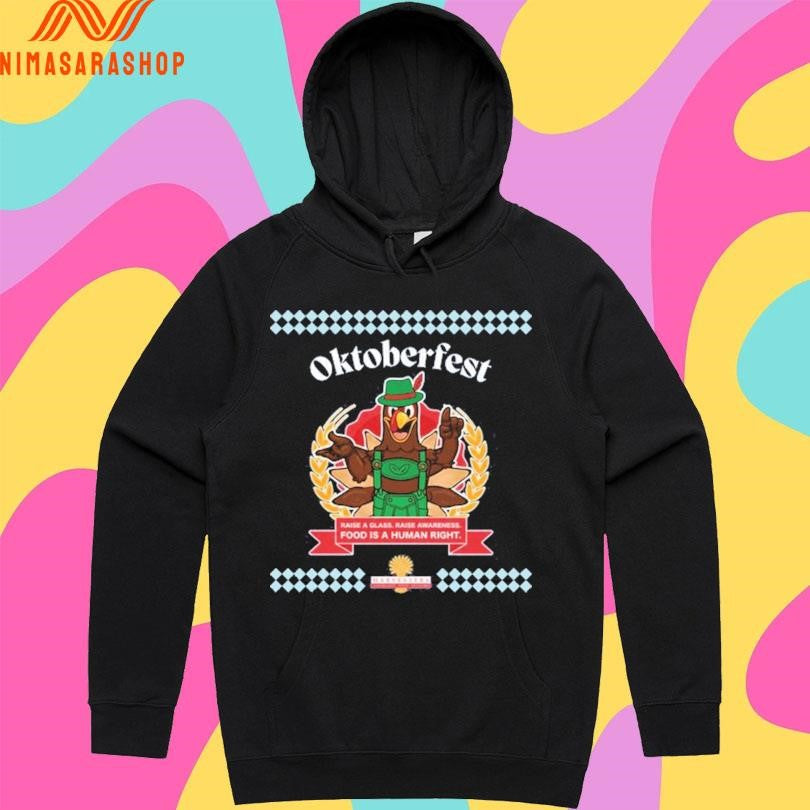 Oktoberfest Raise A Glass Raise Awareness Food Is A Human Right Shirts
