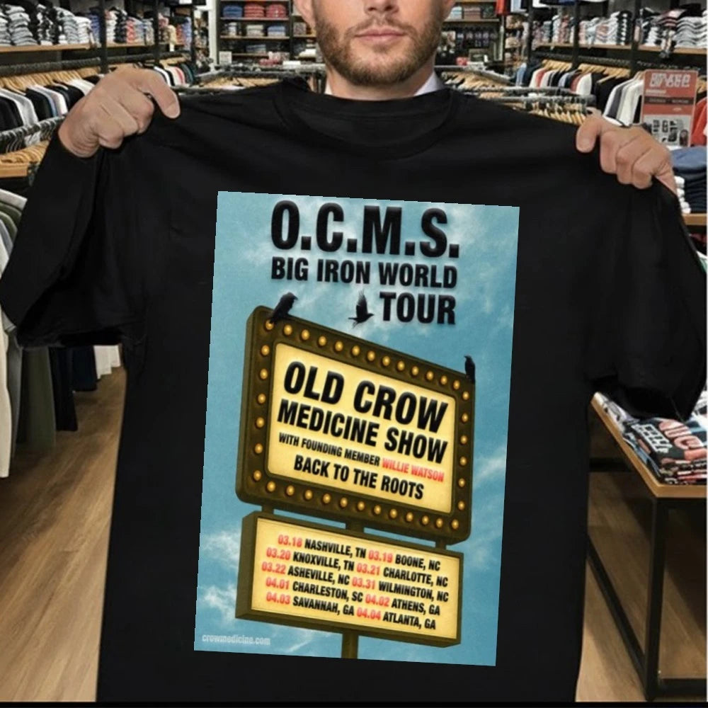 Old Crow Medicine Show Big Iron World Tour 2026 Poster Shirt