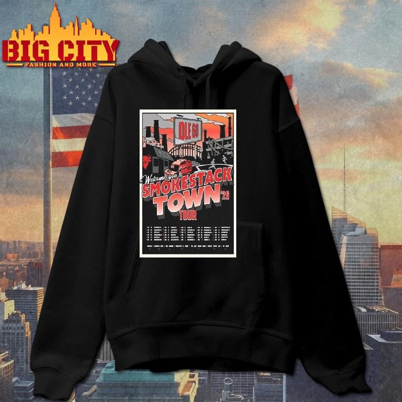 Ole 60 Welcomes You To Smokestack Town 2026 Tour Shirt