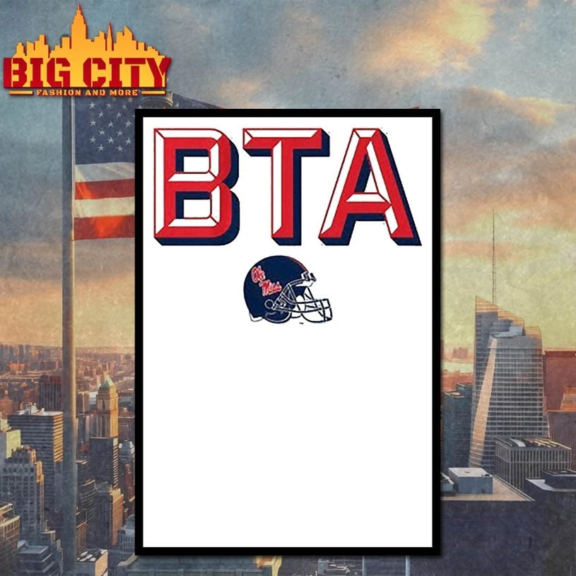 Ole Miss Football BTA helmet shirt