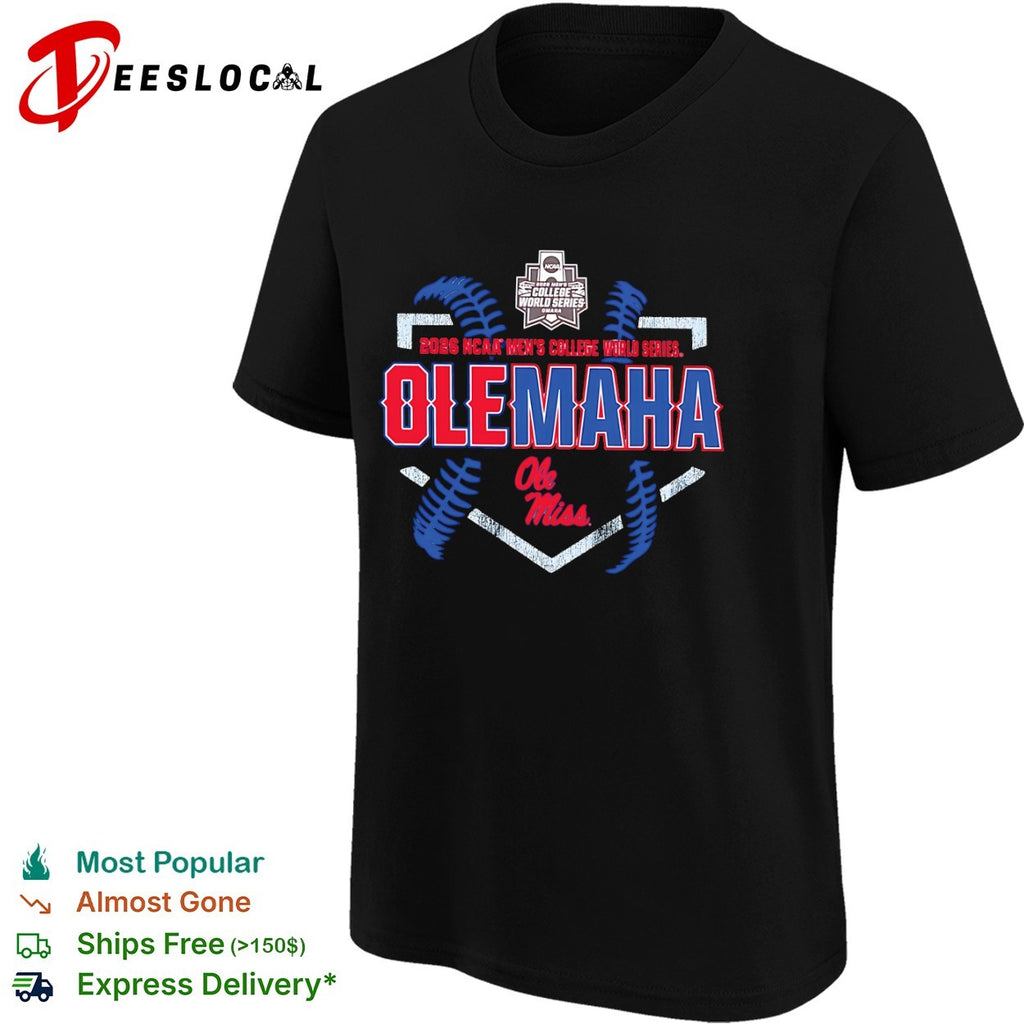 Ole Miss Rebels 2026 NCAA College World Series Olemaha baseball championship shirt