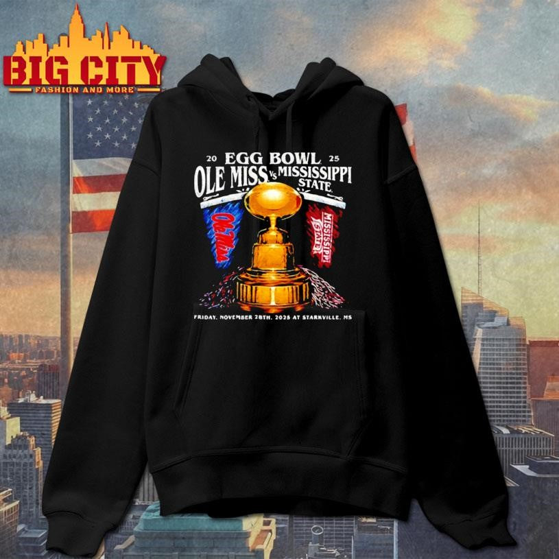 Ole Miss vs Mississippi State Egg Bowl 2025 Friday November 28th 2025 at Starkville Ms trophy shirt