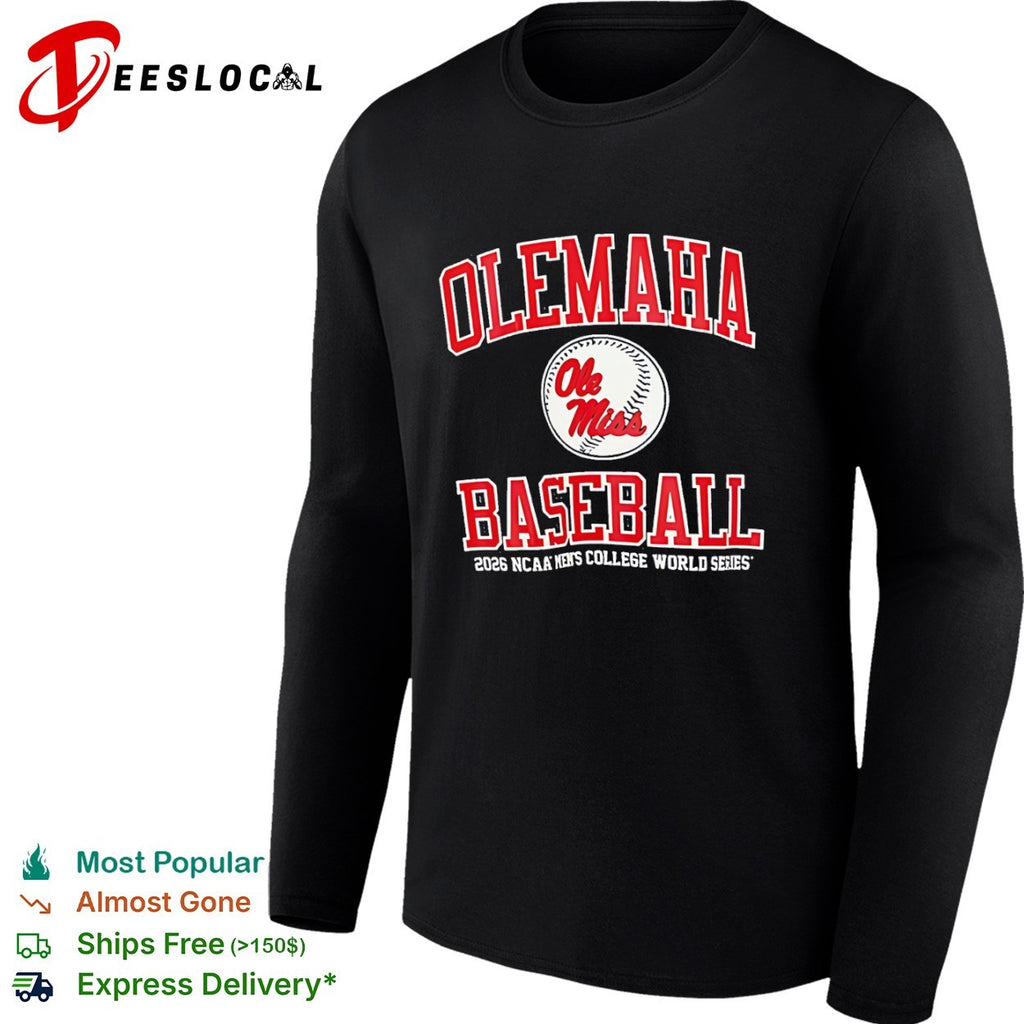 Olemaha Ole Miss Baseball 2026 NCAA Men’s College World Series shirt