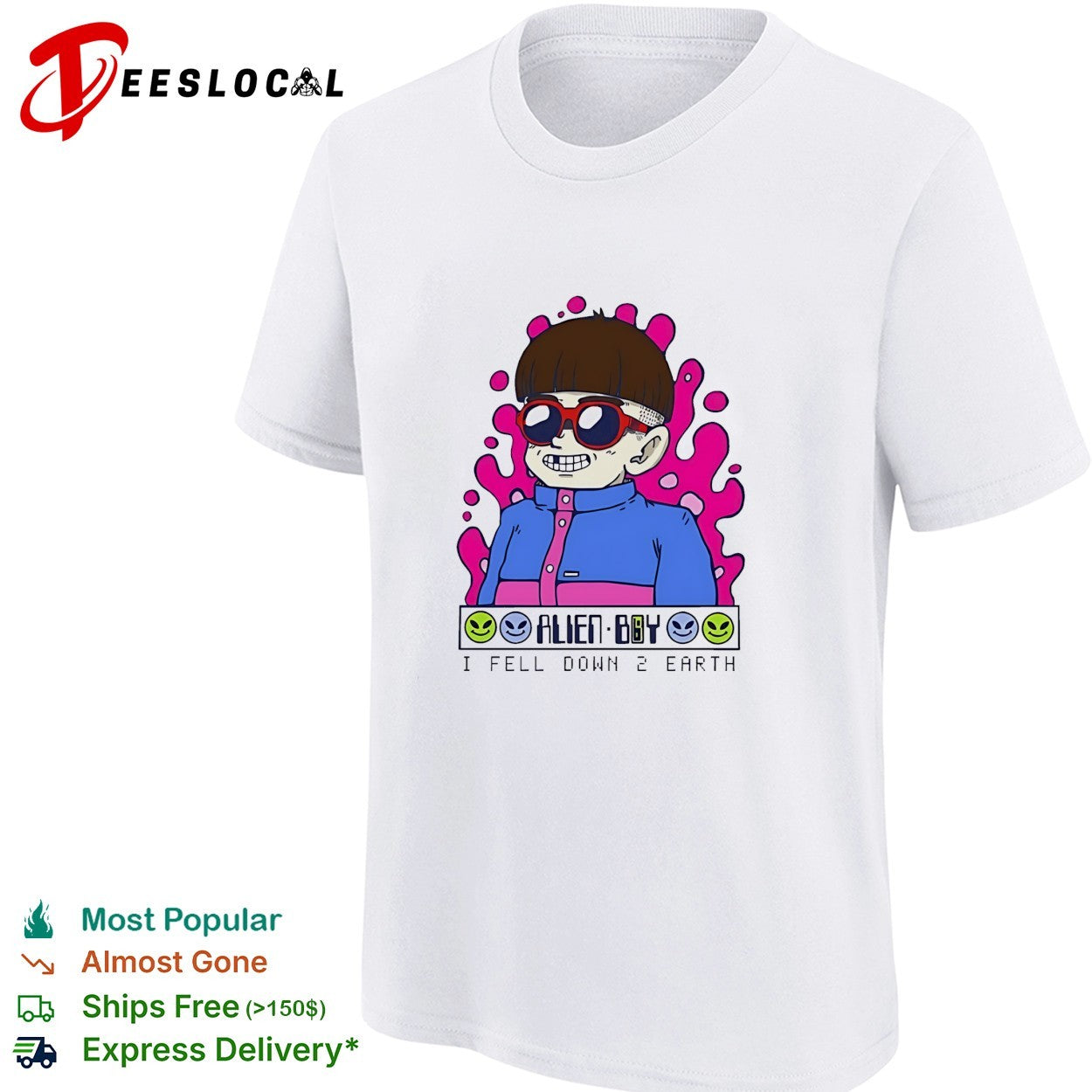 Oliver Tree Alien Boy I Fell Down 2 Earth RIP shirt