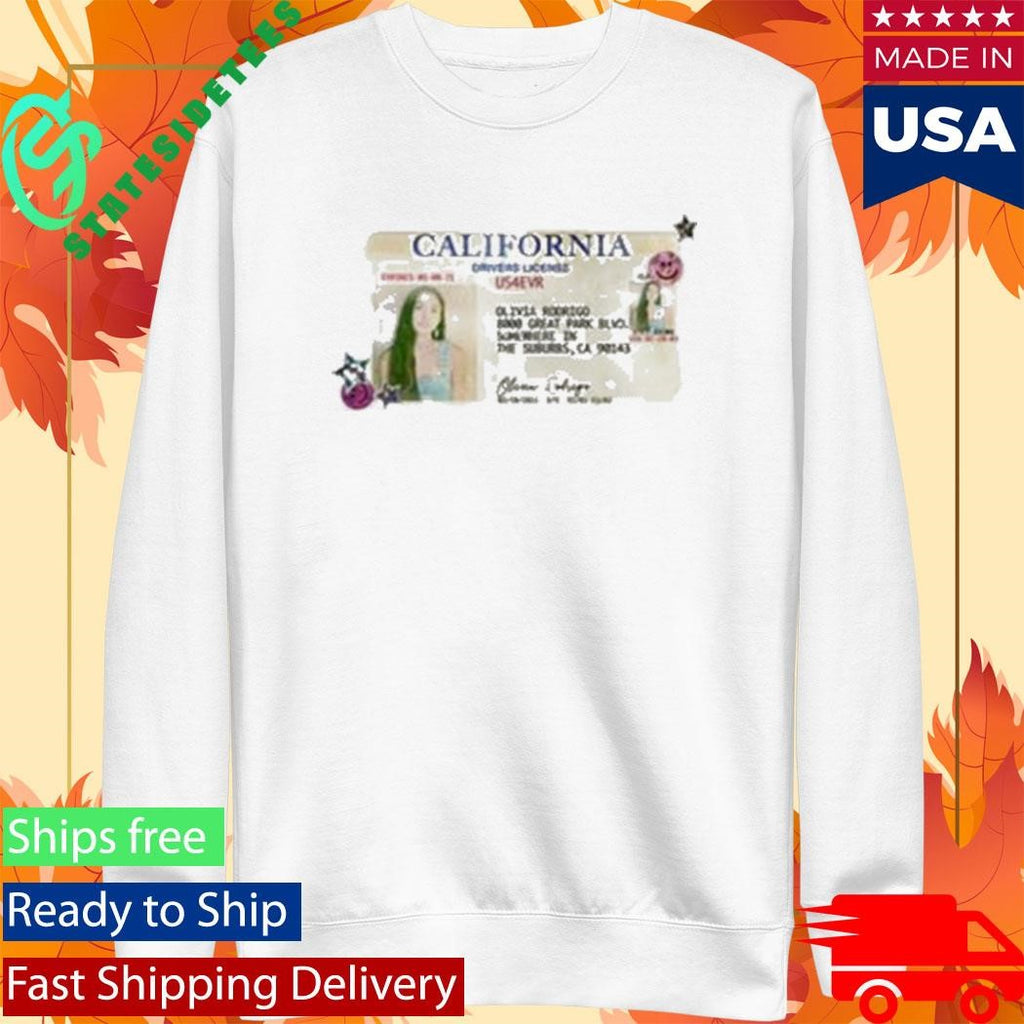 Olivia Rodrigo Drivers License 5 Year Anniversary T-Shirt