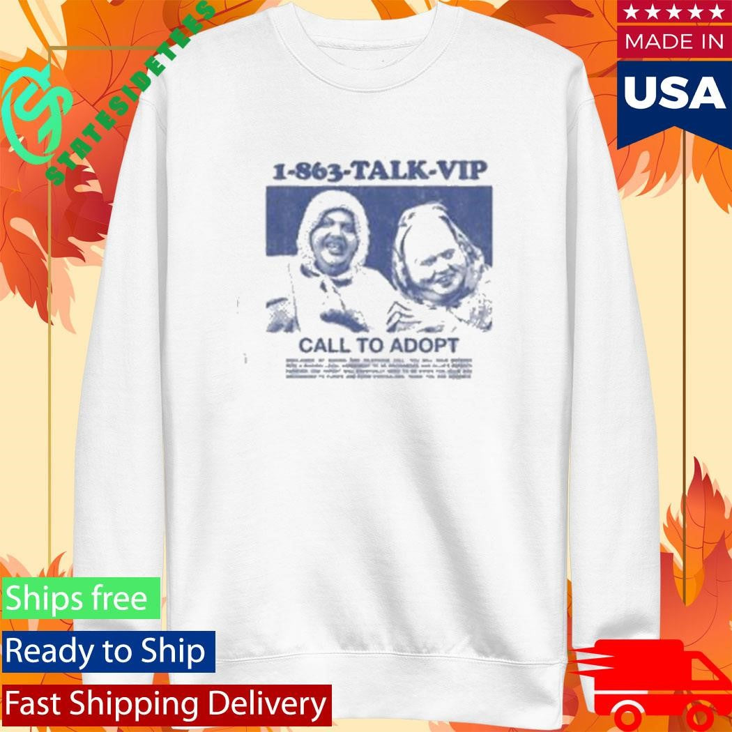 Ollie &amp; Archimedes 1 863 Talk Vip Call To Adopt T-Shirt