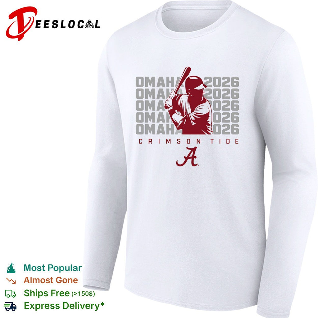 Omaha 2026 Alabama Crimson Tide Baseball Logo shirt