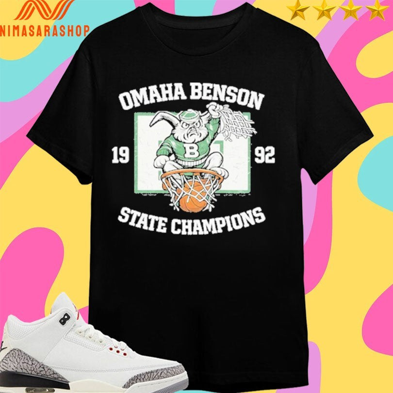 Omaha Benson State Champions 1992 Basketball Shirts