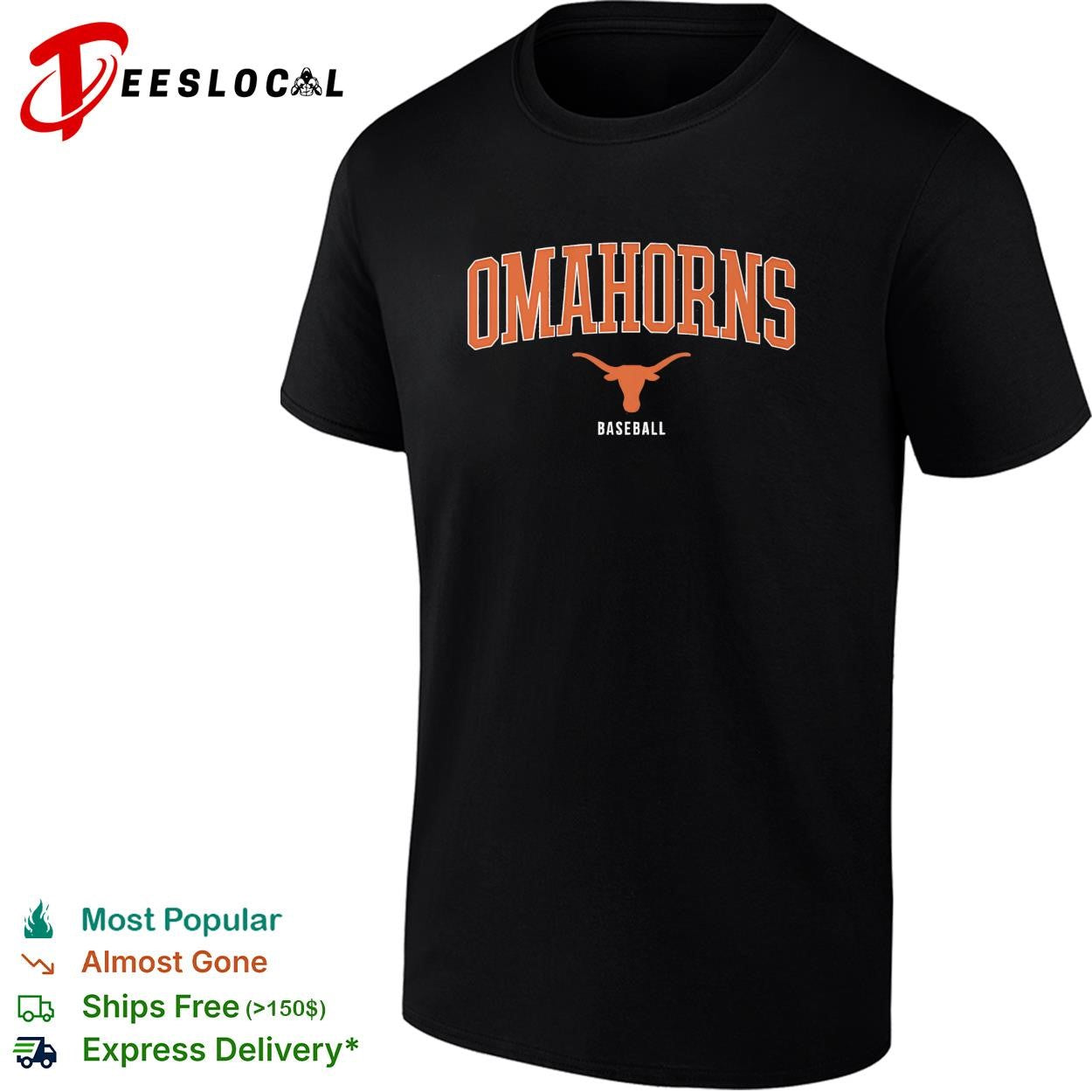 Omahorns Texas Longhorns College World Series baseball Omaha shirt